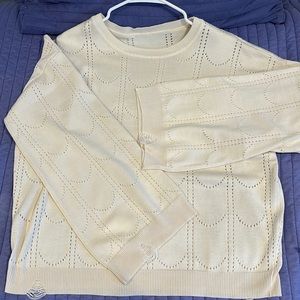 Cream colored sweater *NEVER WORN*